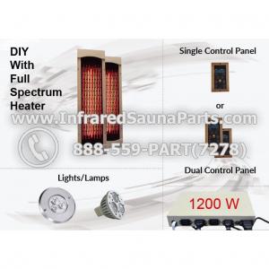 DIY Kits in Full Spectrum Infrared Heaters - 1200 Watts