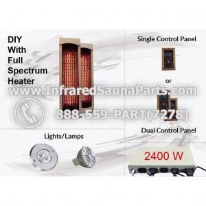 DIY Kits in Full Spectrum Infrared Heaters - 2400 Watts