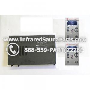COMPLETE CONTROL POWER BOX 110V 120V 220V WITH 8 CIRCUIT BOARD PINS WITH TWO CONTROL PANELS IN WHITE